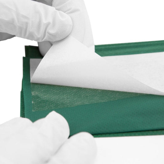 Sterile Fenestrated Surgical Drapes || Self-Adhesive, 2-part || 75 x 90cm || Pack of 25