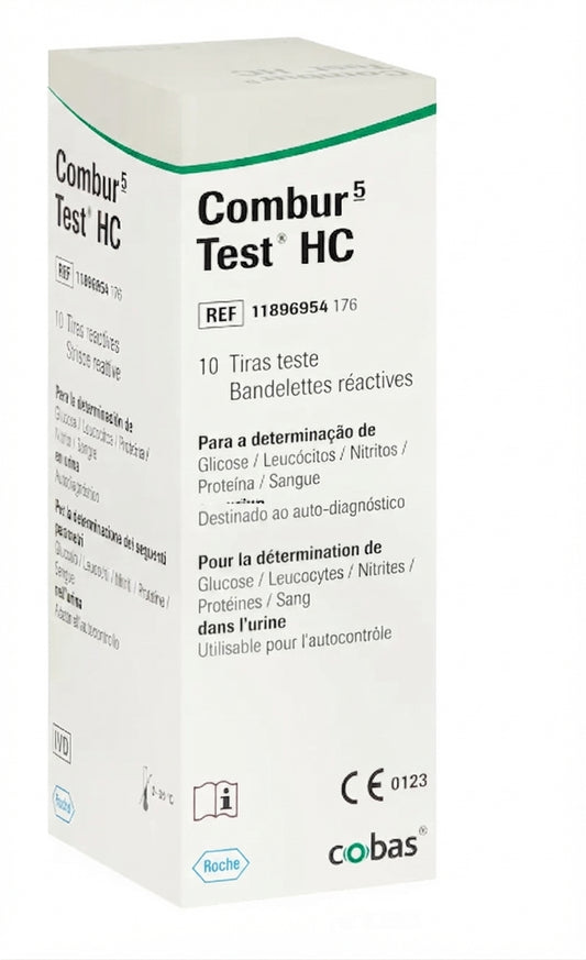 Combur 5 Test HC Urine Test Strips - Pack of 10 || Roche Diagnostics