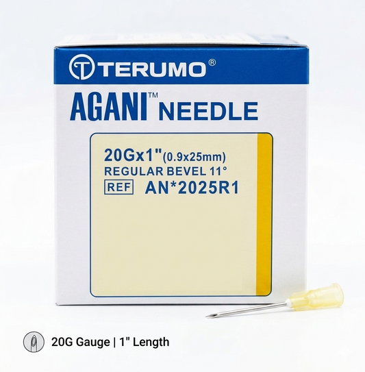 20G Terumo Agani Disposable Needles || Yellow || Pack of 100