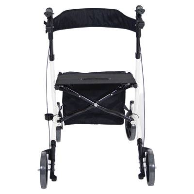 Aidapt Deluxe Ultra Lightweight Folding 4 Wheeled Rollator - White