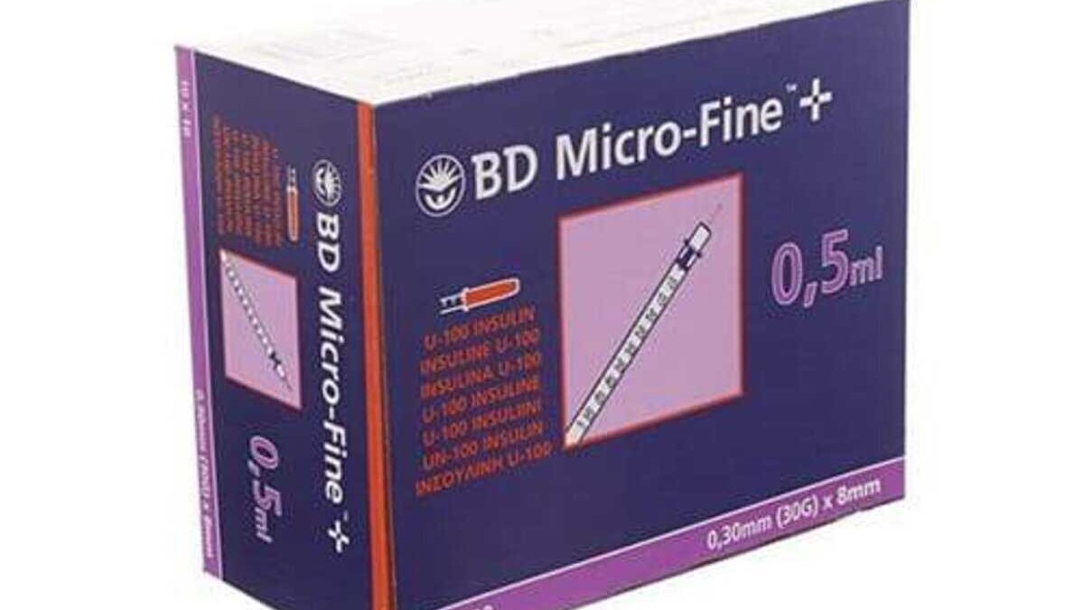 30G BD Microfine Syringe and Needle u100 || 0.5ml X 8mm || Pack of 100