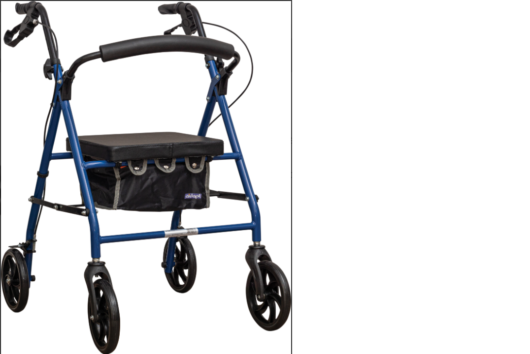 Aidapt Four Wheeled Rollator with Bag