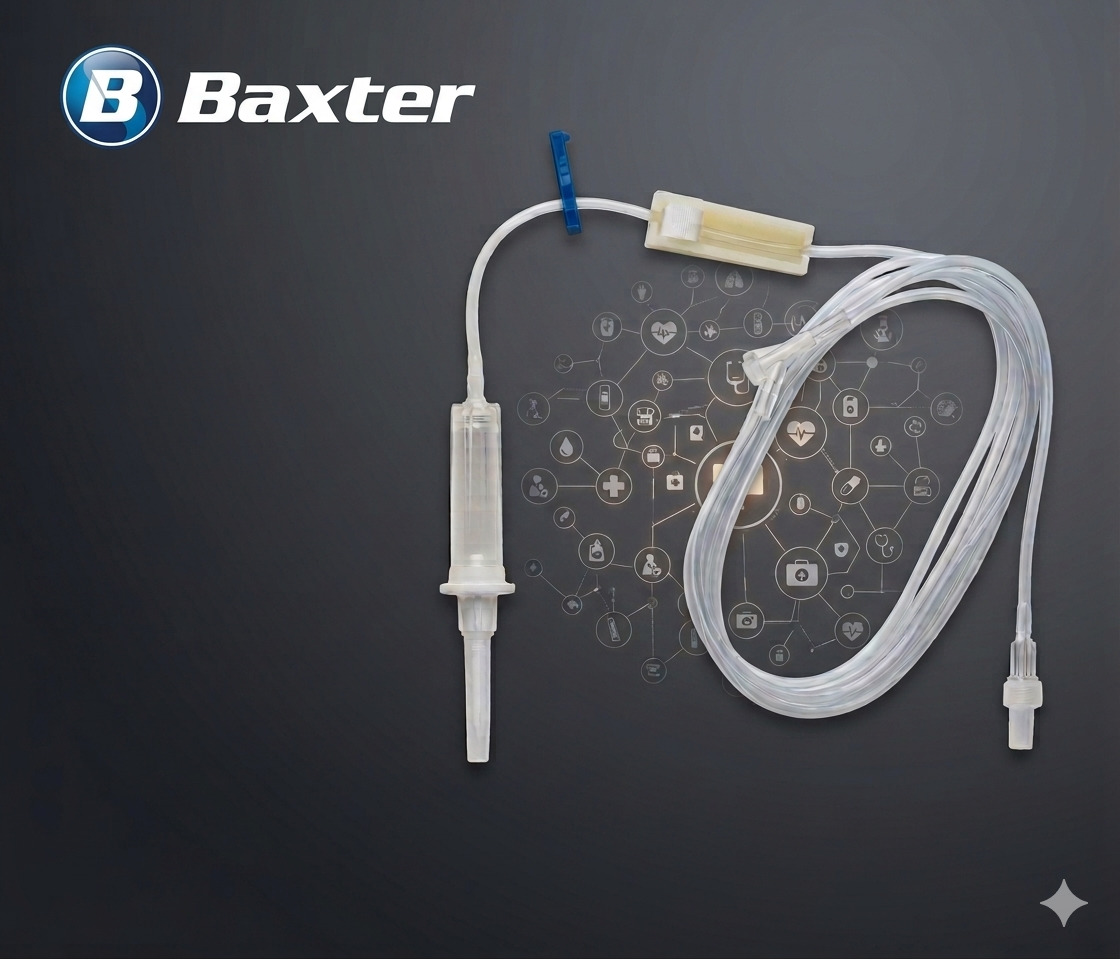 Baxter Solution Administration Set || 234cm IV Giving Set with Luer Lock