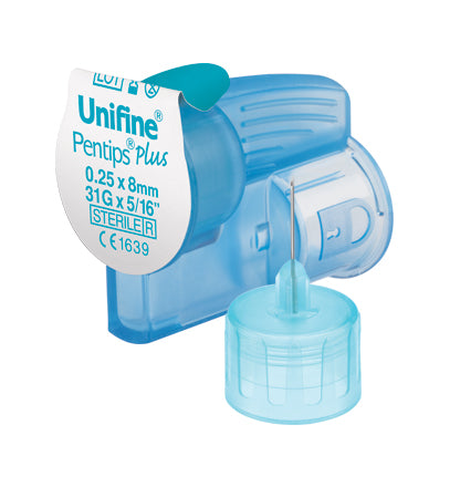 Unifine Pentips -Diabetes Medication Injection Pen Needle || 8mm x 31G || Pack of 100