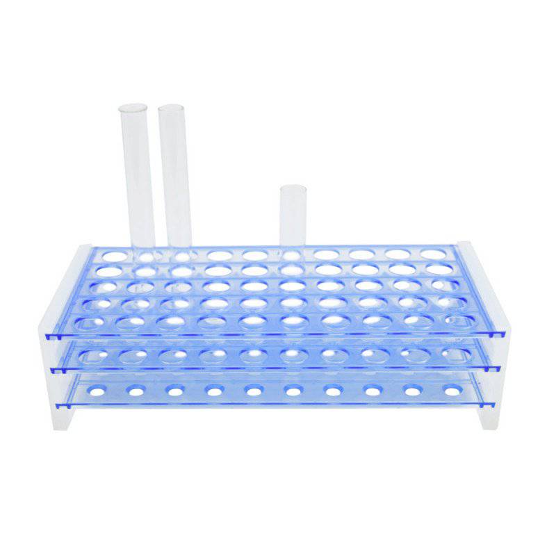 Plastic Test Tube Rack (50 x 10.5mm slots)
