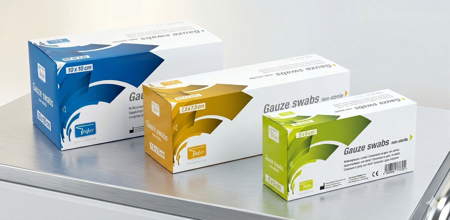 Non Sterile Gauze Swabs || 5cm x 5cm || Pack of 120