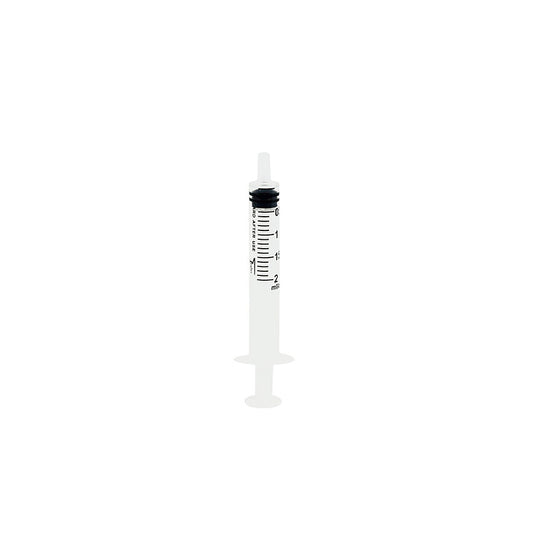 2ml Sterile Disposable Syringe with Luer Connector || 3-Part || Pack of 100
