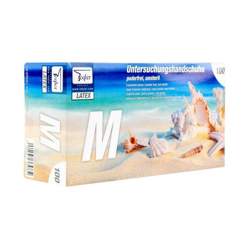 Teqler Latex Gloves (Powder-Free) - Medium
