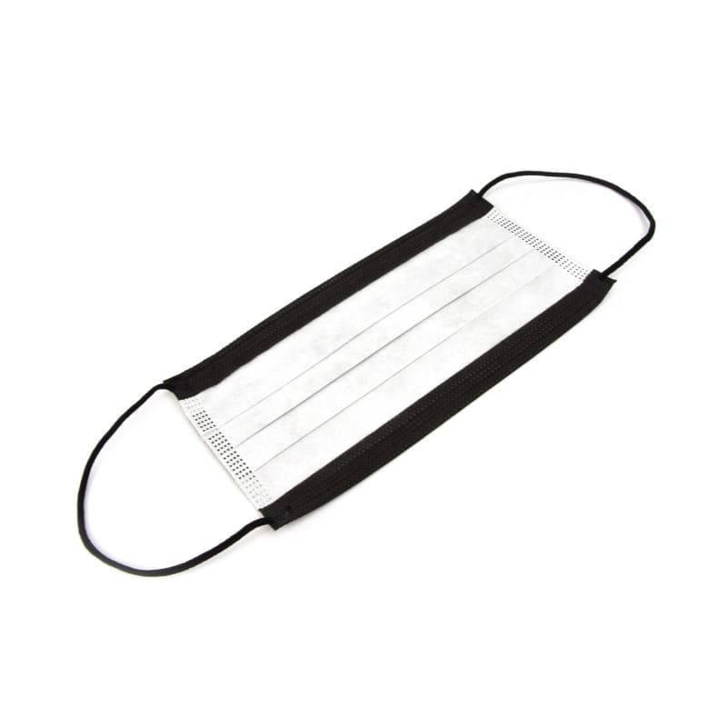 Surgical Mask for Tattoo Artists || Black, with elastic ear loops || Pack of 50