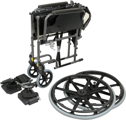 Aidapt Deluxe Self Propelled Steel Wheelchair