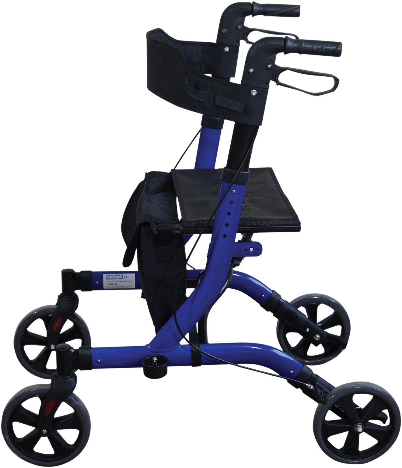 Aidapt Deluxe Ultra Lightweight Folding 4 Wheeled Rollator || BLUE