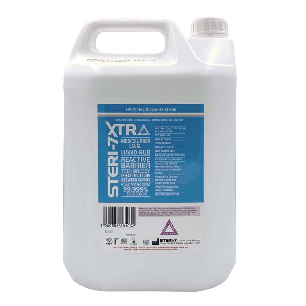 STERI-7 Xtra Biocidal Hand Sanitiser Foam 5 Litre Refill - ZEDMED