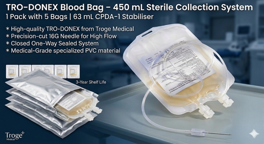 Sterile Blood Collection Bag (450ml Capacity) || Pack of 5