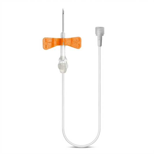 25G Venofix Safety Venipunctures Needles || 3/4", 0.5 x 19mm || Orange