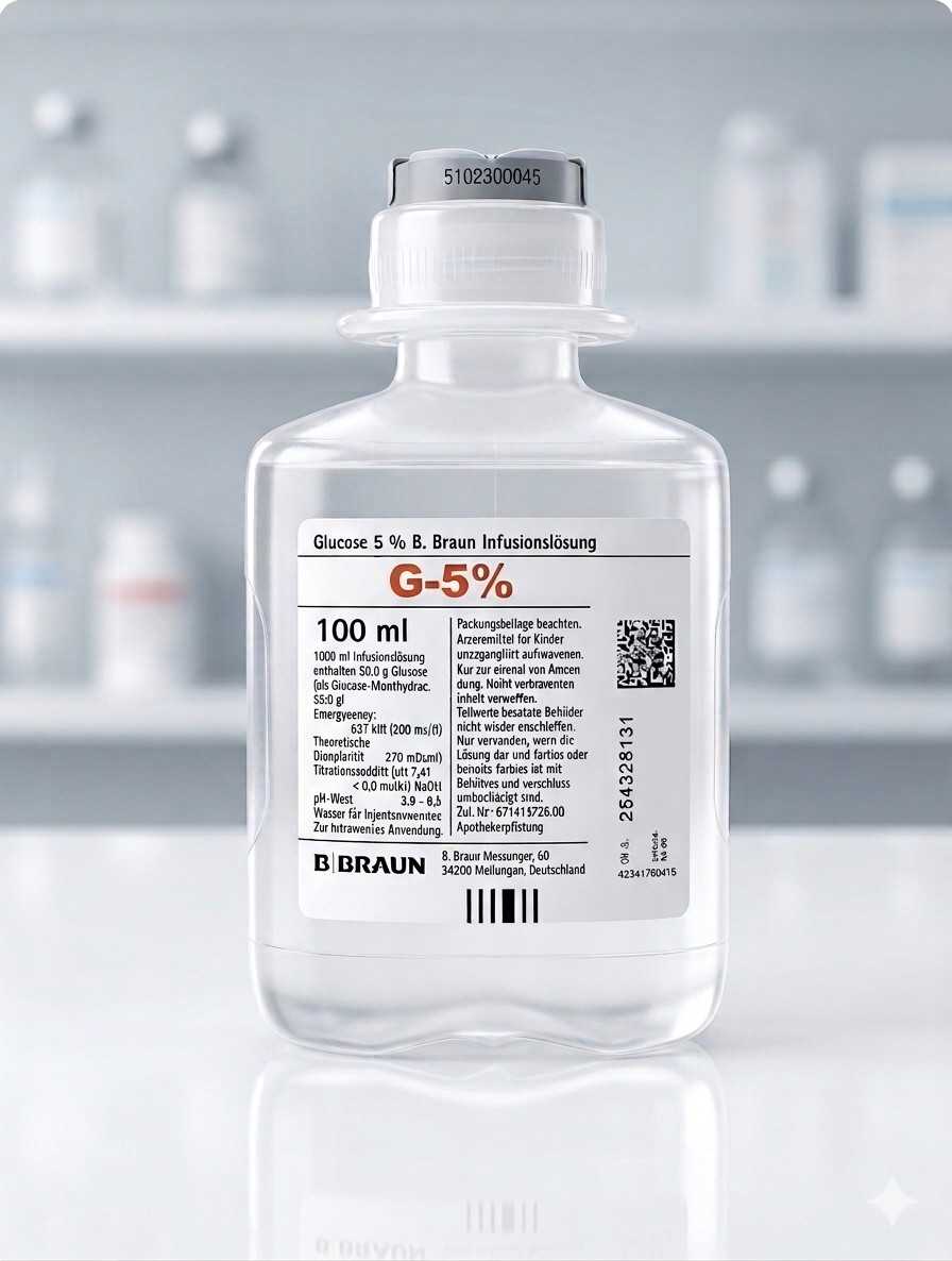 Glucose Solution 5 % || B.Braun