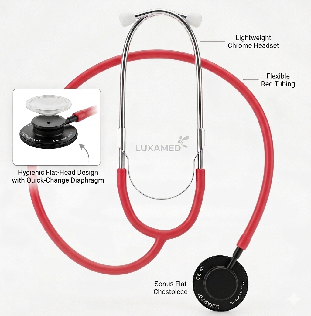 Luxascope Sonus Flat Flex Single-Head Stethoscope || Medical