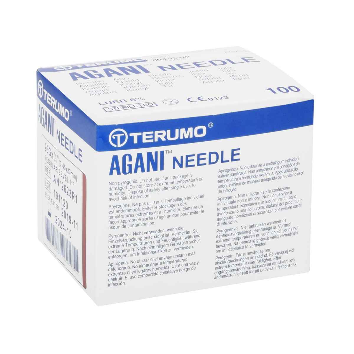 27g Grey 3/4 inch, 0.4 x 19 mm || Terumo Disposable Needles || Pack of 100