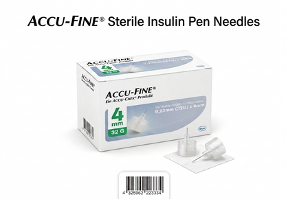 Roche Accu-Fine® Insulin Pen Needles || Pack of 100