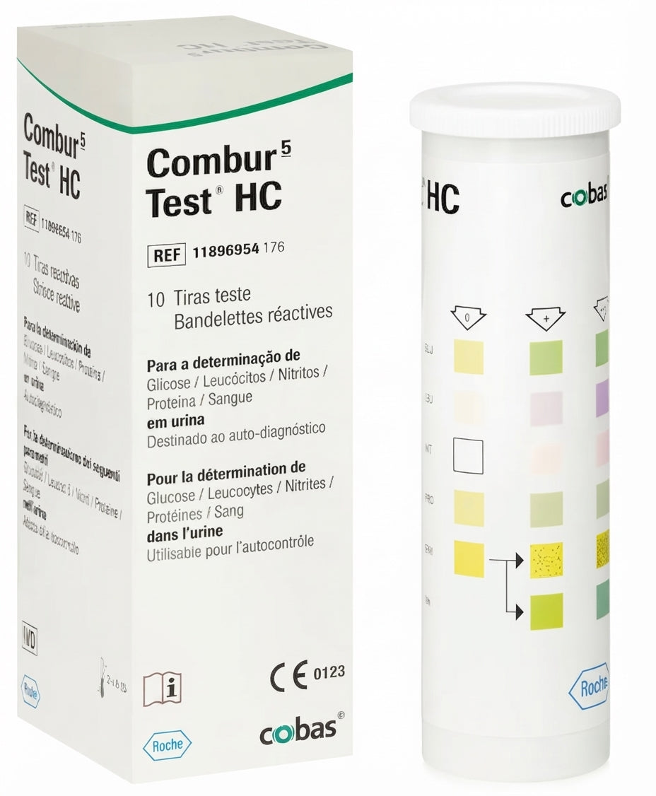 Combur 5 Test HC Urine Test Strips - Pack of 10 || Roche Diagnostics
