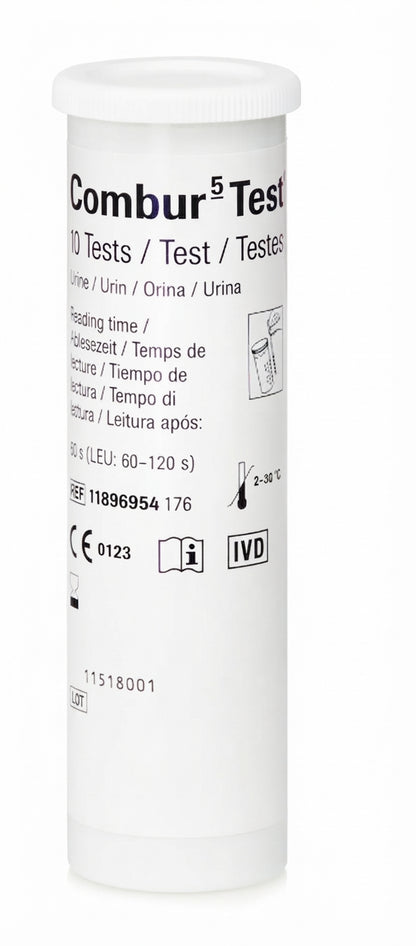 Combur 5 Test HC Urine Test Strips - Pack of 10 || Roche Diagnostics