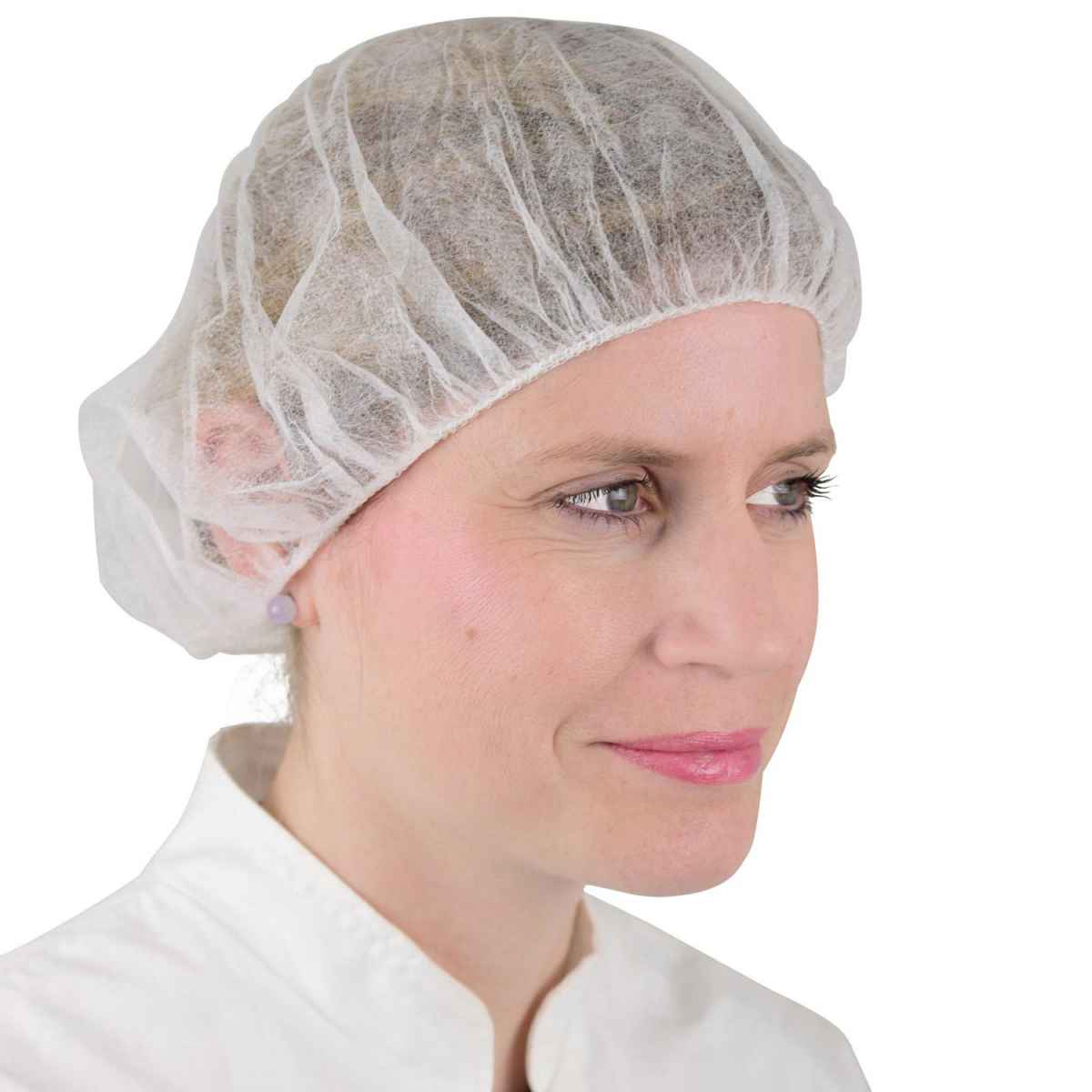 Medical Mob Caps || Bouffant Style-White || Pack of 100