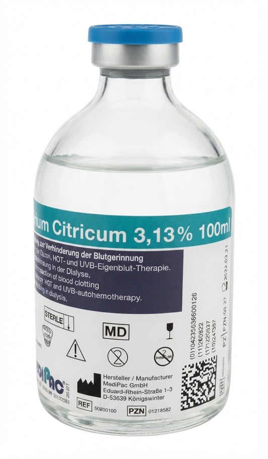 3.13% Sodium Citrate Anticoagulant Solution || 100 ml Sterile Bottle