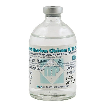 3.13% Sodium Citrate Anticoagulant Solution || 100 ml Sterile Bottle