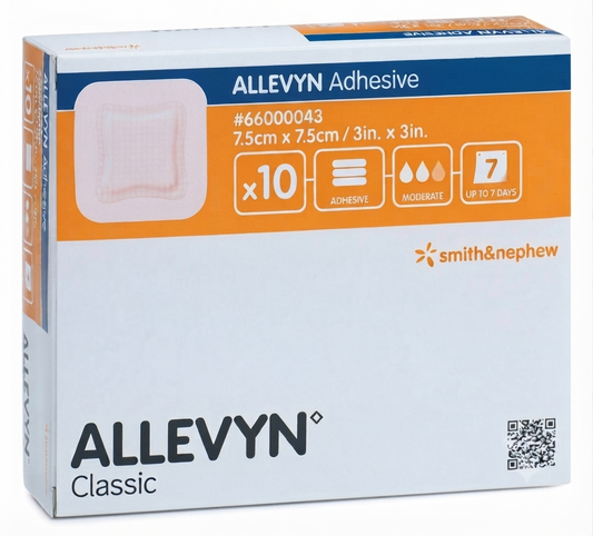Allevyn Adhesive Foam Sterile Dressing by Smith & Nephew || Secure Wound Care || Pack of 10