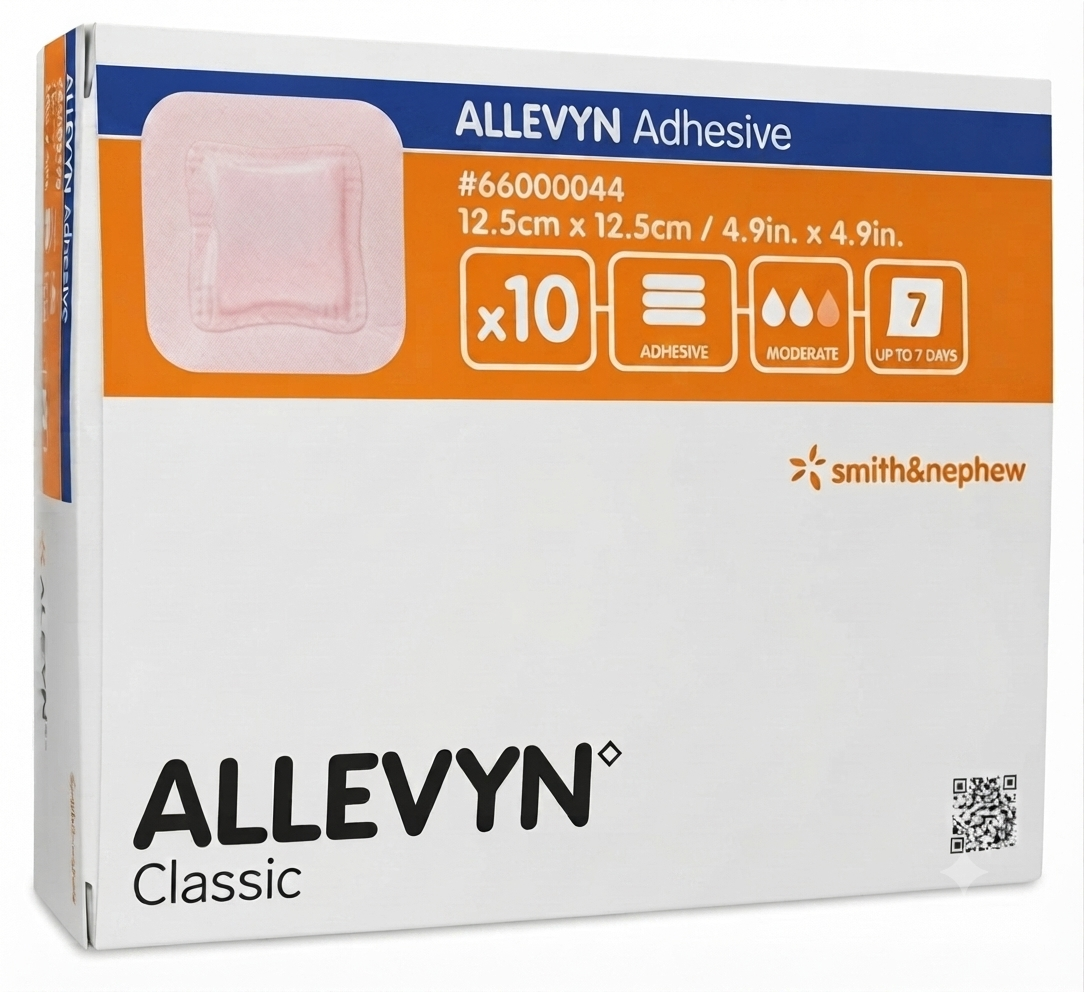 Allevyn Adhesive Foam Sterile Dressing by Smith & Nephew || Secure Wound Care || Pack of 10