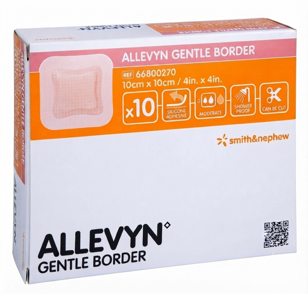 Allevyn Adhesive Foam Sterile Dressing by Smith & Nephew || Secure Wound Care || Pack of 10