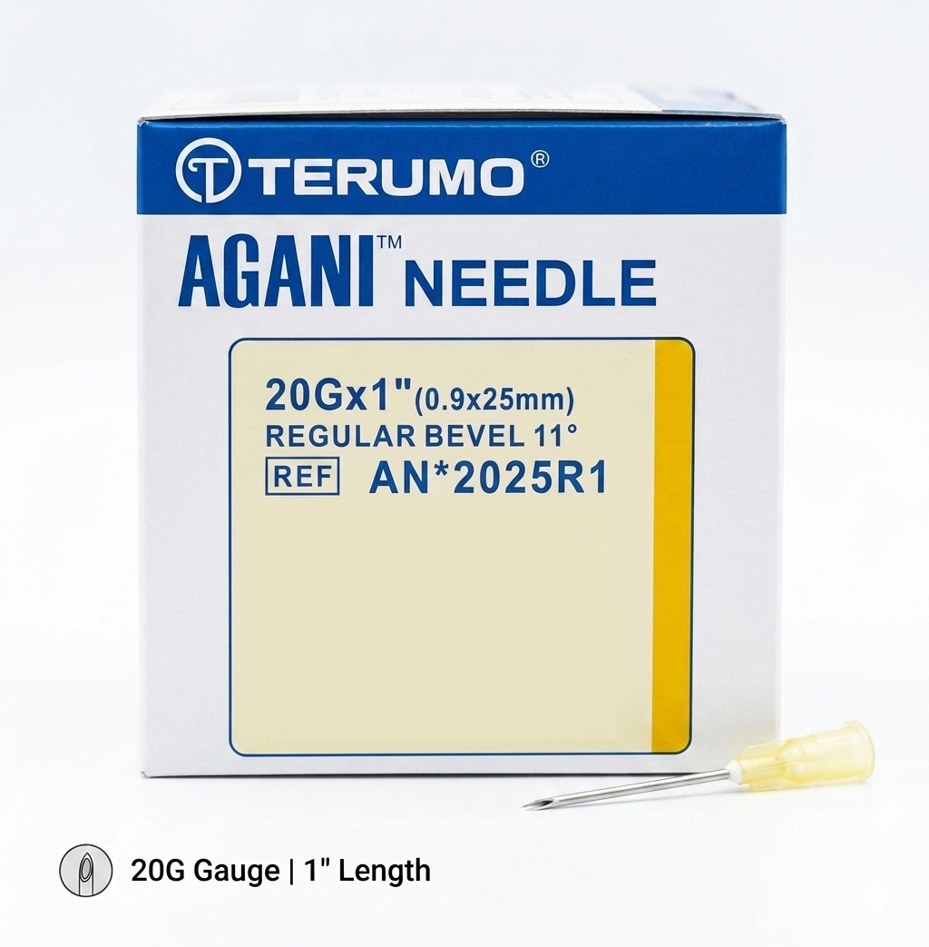20G Terumo Agani Disposable Needles || Yellow || Pack of 100