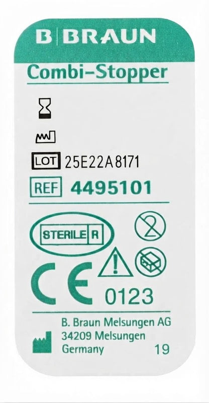 Sterile Luer-Lock Combi Stopper Syringe Bung Caps || B. Braun