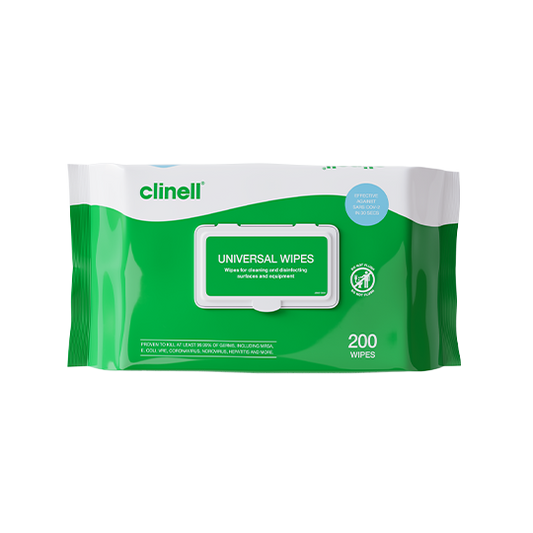 Clinell Universal Surface Wipes || Pack of 200