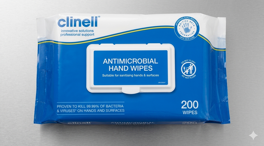 Clinell Antimicrobial Hand Wipes || Pack of 200