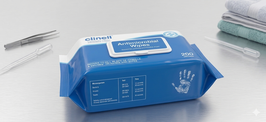 Clinell Antimicrobial Hand Wipes || Pack of 200