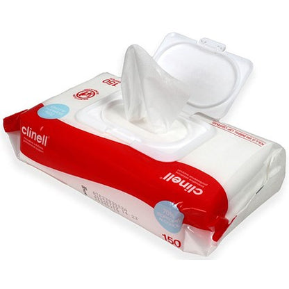 Clinell Alcohol Wipes Large || 70% IPA Surface Disinfectant || Pack of 150 wipes
