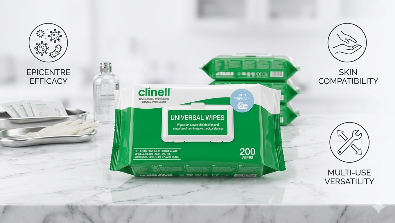 Clinell Universal Sanitising Wipes || CW200 || Pack of 200