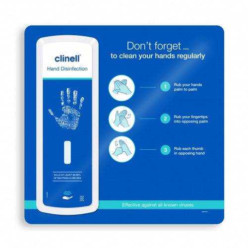 Clinell Hand Disinfection Kit Box Backboard (Medium)