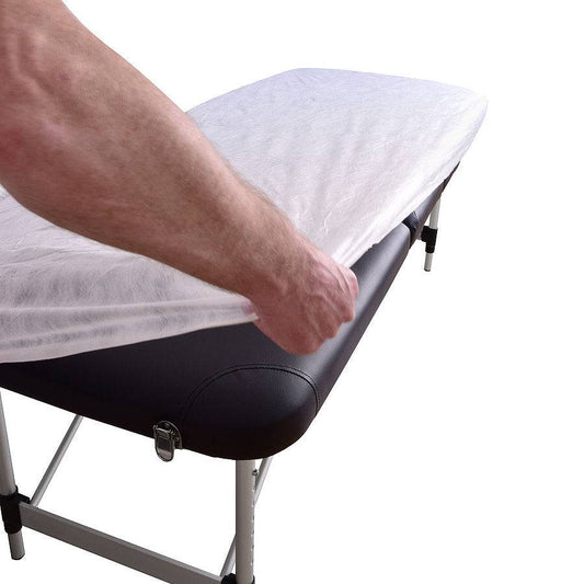 Disposable Fitted Sheets for Examination / Massage Tables x 10