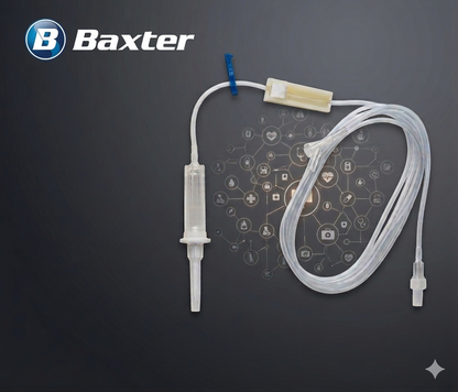 Baxter Solution Administration Set || 234cm IV Giving Set with Luer Lock