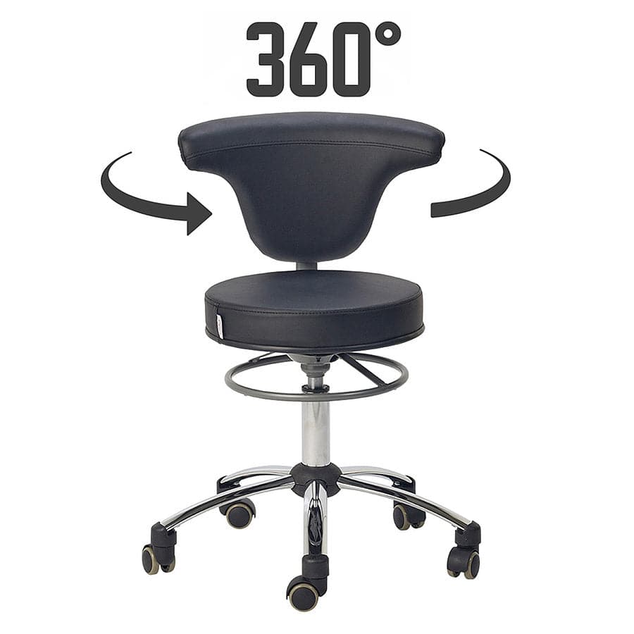 Medical Swivel Chair - Black