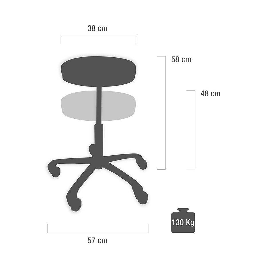 Medical Swivel Chair - Black