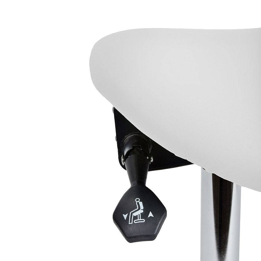 Revolving Stool with Tilting --- SADDLE STOOL ***White colour***