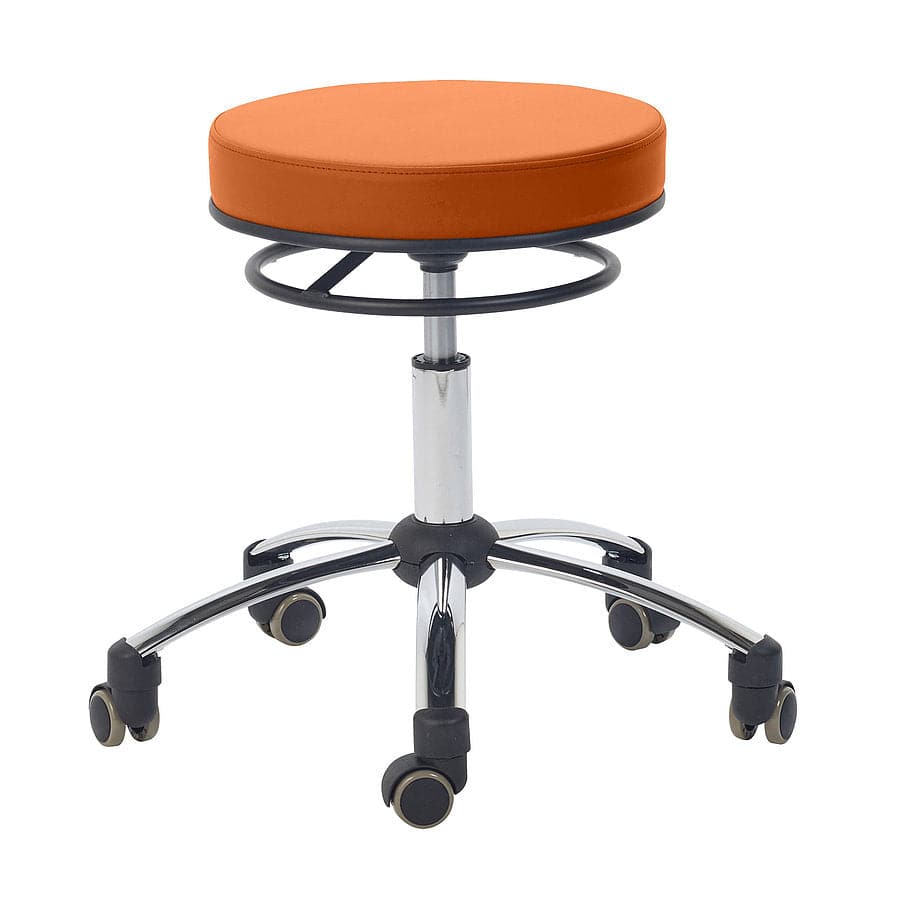 Swivel Stool with Release Ring - Orange