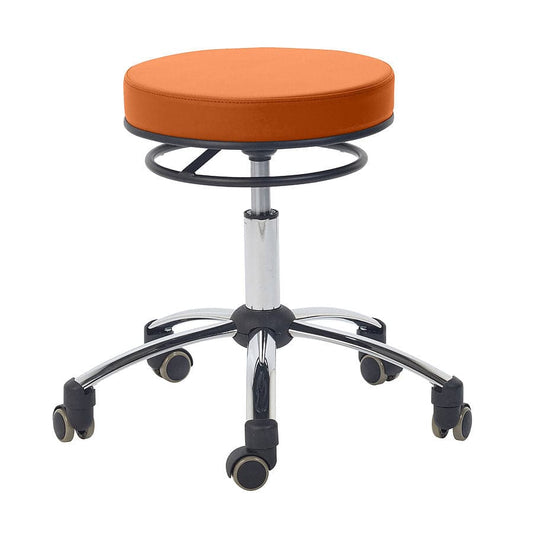 Swivel Stool with Release Ring - Orange