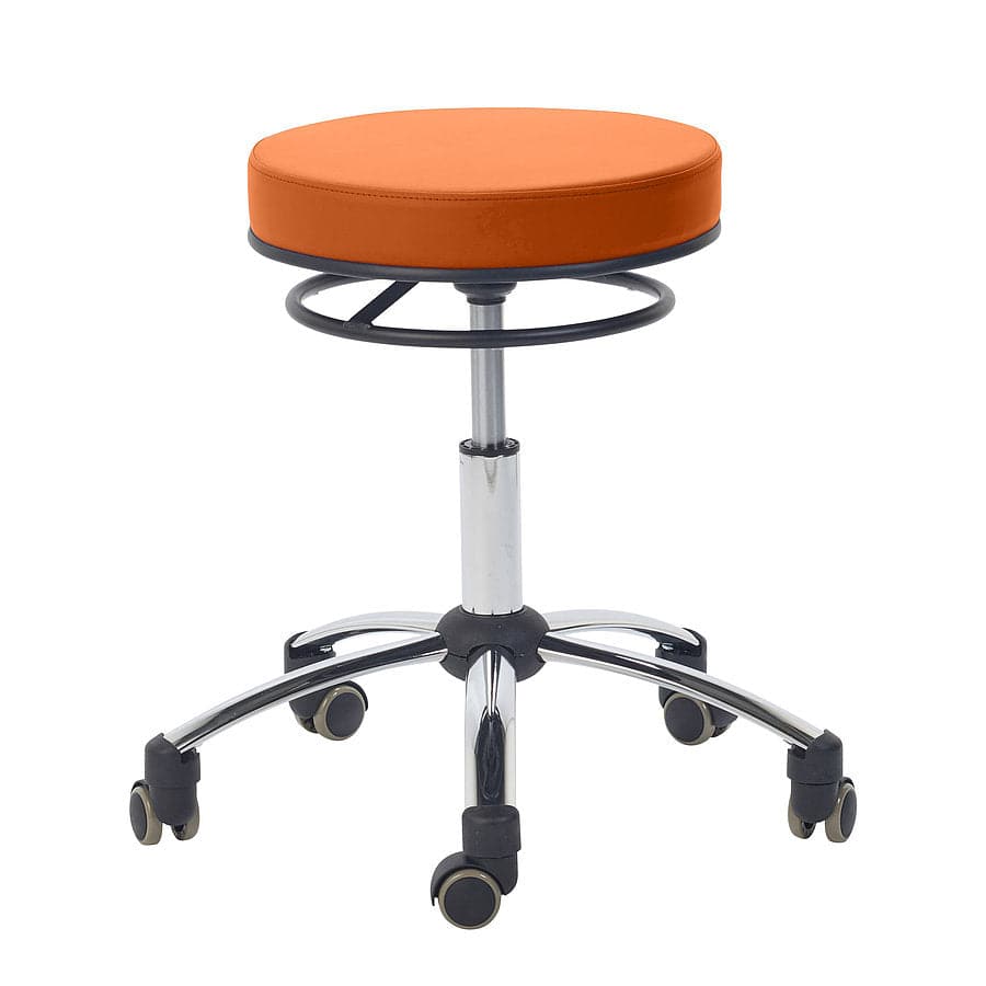 Swivel Stool with Release Ring - Orange
