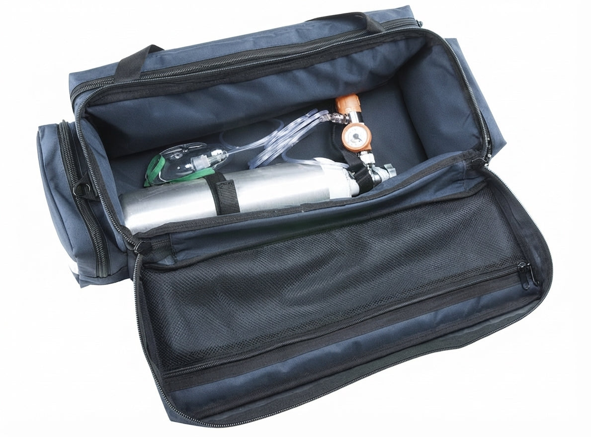 Gent Emergency Oxygen Bag || Water-Repellent EMS Equipment Case.