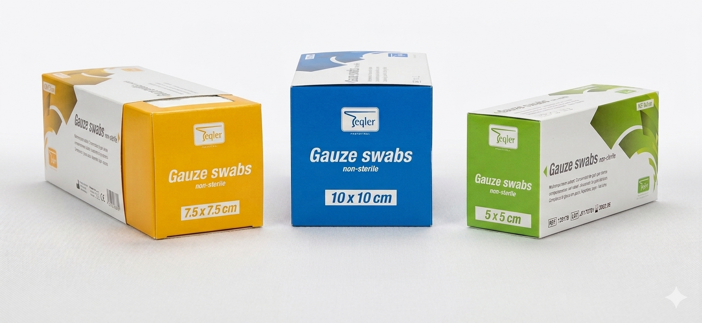 Non Sterile Gauze Swabs || 5cm x 5cm || Pack of 120