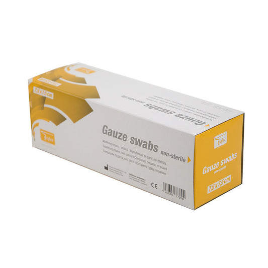 Non Sterile Gauze Swabs || 7.5cm x 7.5cm || Pack of 120