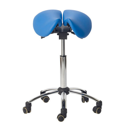 Adjustable Ergonomic Split Seat Saddle Stool for Medical Professionals